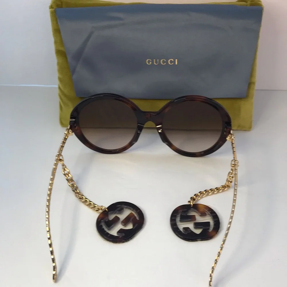 New Authentic GUCCI GG0726S 002 DETACHABLE JEWELLERY CHARMS
